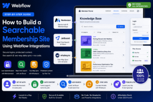 How to Build a Searchable Membership Site Using Webflow Integrations