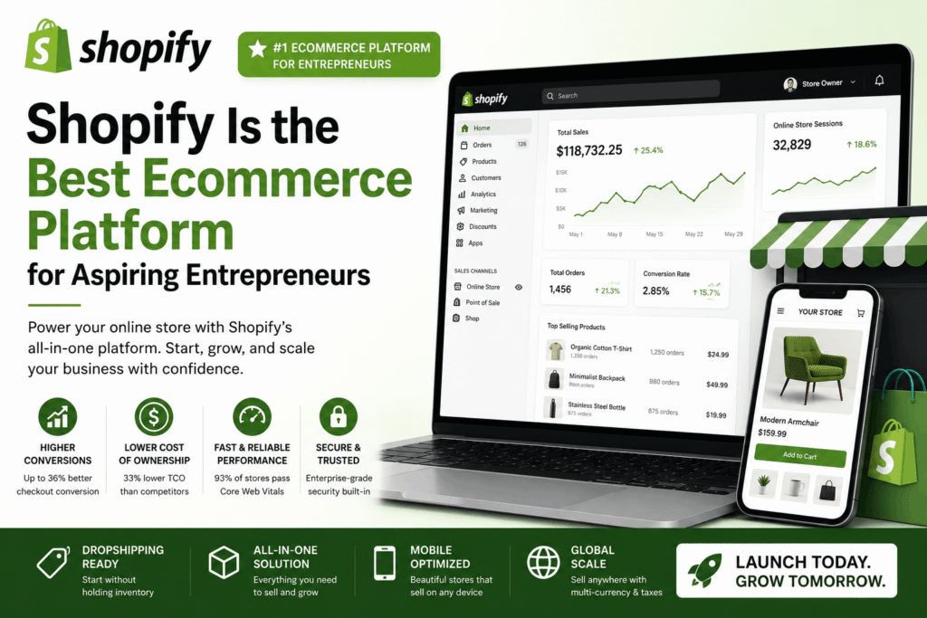 Shopify Is the Best Ecommerce Platform for Aspiring Entrepreneurs